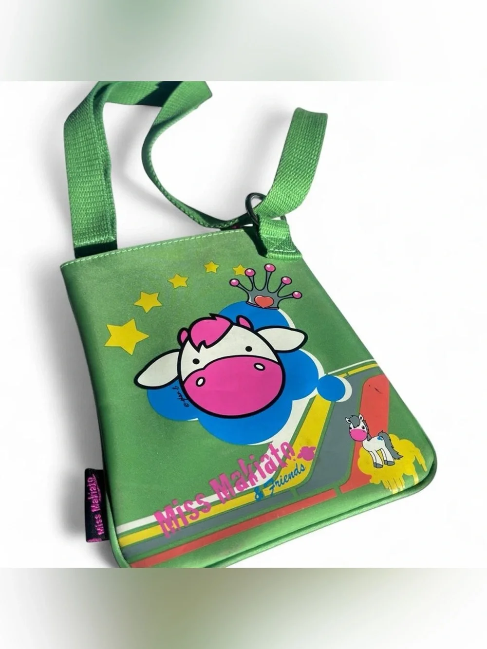 Y2K Rare Miss Makiko & Friends Kawaii Cow Crossbody Bag